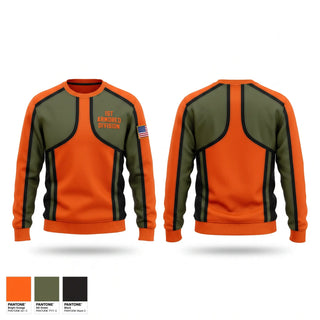 Crew Neck Sweatshirt, 1ST Armored Division, Army, Teamtime, Team time, sublimation, custom sports apparel, team uniforms, spirit wear, spiritwear, sports uniforms, custom shirts, team store, custom team store, fundraiser sports, apparel fundraiser