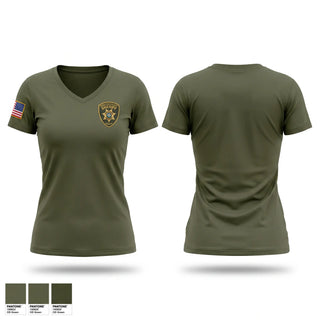Womens Short Sleeve Vneck Shirt, Hamilton County Sheriff’s Office, Police, Teamtime, Team time, sublimation, custom sports apparel, team uniforms, spirit wear, spiritwear, sports uniforms, custom shirts, team store, custom team store, fundraiser sports, apparel fundraiser