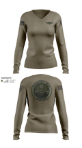 Drone Unit Women's Long Sleeve V-neck Shirt - 102