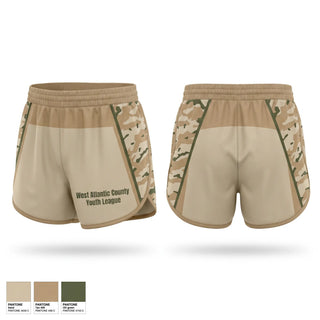 Womens Shorts, West Atlantic County Youth League, Women's Soccer, Teamtime, Team time, sublimation, custom sports apparel, team uniforms, spirit wear, spiritwear, sports uniforms, custom shirts, team store, custom team store, fundraiser sports, apparel fundraiser