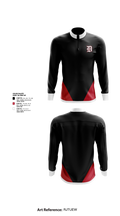 DeKalb Barons Baseball 24379984 Quarter Zip Jacket - 1
