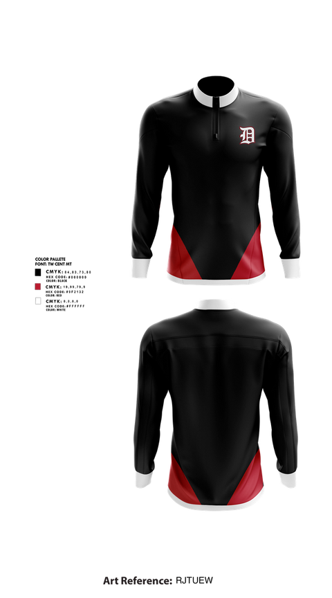 Quarter Zip Jacket, DeKalb Barons Baseball, Baseball, Teamtime, Team time, sublimation, custom sports apparel, team uniforms, spirit wear, spiritwear, sports uniforms, custom shirts, team store, custom team store, fundraiser sports, apparel fundraiser