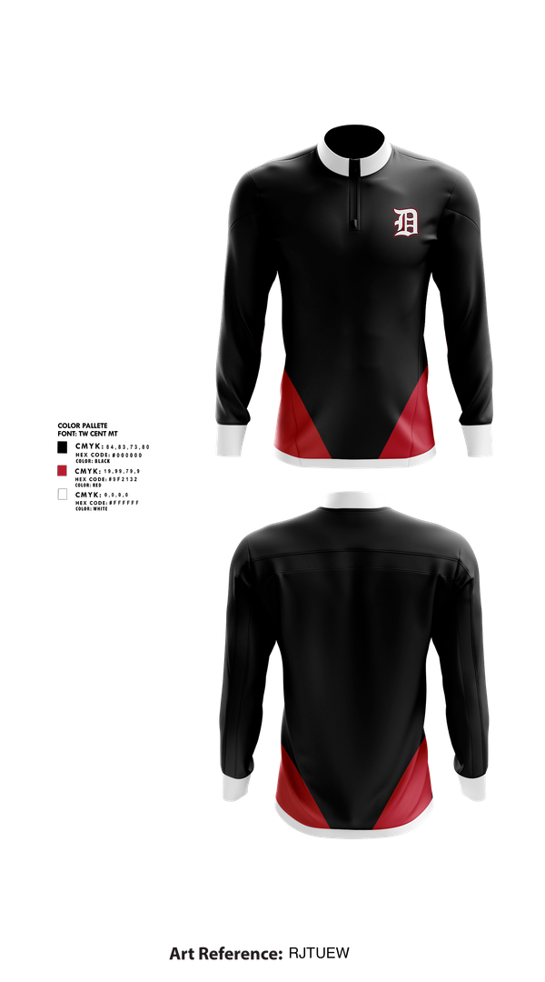 Quarter Zip Jacket, DeKalb Barons Baseball, Baseball, Teamtime, Team time, sublimation, custom sports apparel, team uniforms, spirit wear, spiritwear, sports uniforms, custom shirts, team store, custom team store, fundraiser sports, apparel fundraiser