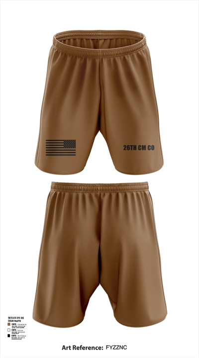 26th CM Co 80721197 Athletic Shorts With Pockets - 102