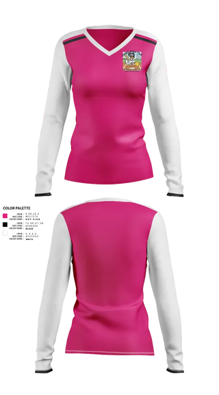 Womens Long Sleeve Vneck Shirt, Fowl Ball, Softball, Teamtime, Team time, sublimation, custom sports apparel, team uniforms, spirit wear, spiritwear, sports uniforms, custom shirts, team store, custom team store, fundraiser sports, apparel fundraiser