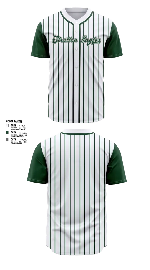 Full Button Baseball Jersey, Stratton Eagles, Baseball, Teamtime, Team time, sublimation, custom sports apparel, team uniforms, spirit wear, spiritwear, sports uniforms, custom shirts, team store, custom team store, fundraiser sports, apparel fundraiser