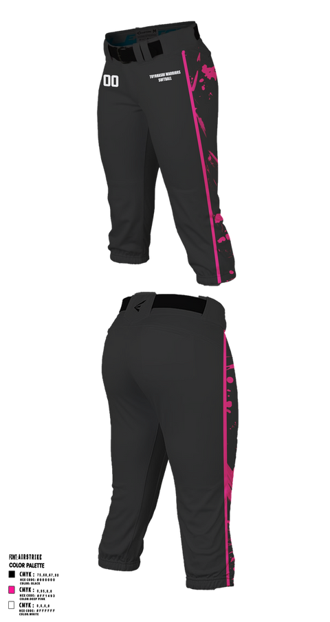 Softball Pants, Toyohashi warriors, Softball, Teamtime, Team time, sublimation, custom sports apparel, team uniforms, spirit wear, spiritwear, sports uniforms, custom shirts, team store, custom team store, fundraiser sports, apparel fundraiser