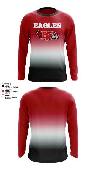 Long Sleeve Performance Shirt, Eagles, Cheer, Teamtime, Team time, sublimation, custom sports apparel, team uniforms, spirit wear, spiritwear, sports uniforms, custom shirts, team store, custom team store, fundraiser sports, apparel fundraiser
