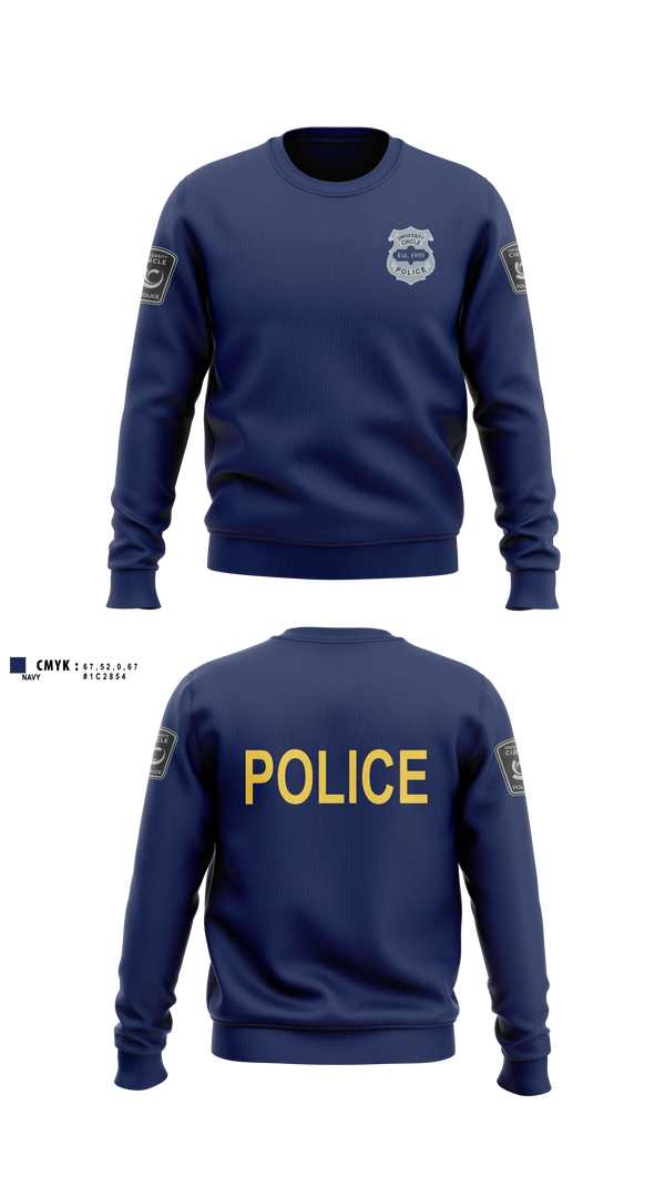 Crew Neck Sweatshirt, Patrol, Police, Teamtime, Team time, sublimation, custom sports apparel, team uniforms, spirit wear, spiritwear, sports uniforms, custom shirts, team store, custom team store, fundraiser sports, apparel fundraiser