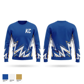 Crew Neck Sweatshirt, KC, Baseball, Teamtime, Team time, sublimation, custom sports apparel, team uniforms, spirit wear, spiritwear, sports uniforms, custom shirts, team store, custom team store, fundraiser sports, apparel fundraiser