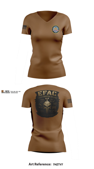 Womens Short Sleeve Vneck Shirt, EFAC, Navy, Teamtime, Team time, sublimation, custom sports apparel, team uniforms, spirit wear, spiritwear, sports uniforms, custom shirts, team store, custom team store, fundraiser sports, apparel fundraiser