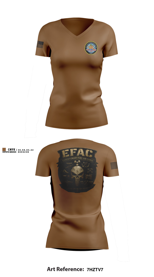 Womens Short Sleeve Vneck Shirt, EFAC, Navy, Teamtime, Team time, sublimation, custom sports apparel, team uniforms, spirit wear, spiritwear, sports uniforms, custom shirts, team store, custom team store, fundraiser sports, apparel fundraiser