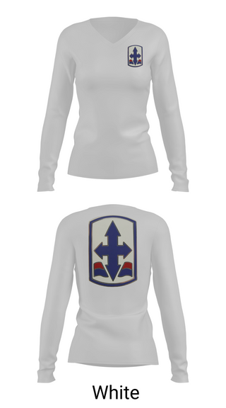 Womens Long Sleeve Vneck Shirt, 1/487th FA BN, Army, Teamtime, Team time, sublimation, custom sports apparel, team uniforms, spirit wear, spiritwear, sports uniforms, custom shirts, team store, custom team store, fundraiser sports, apparel fundraiser