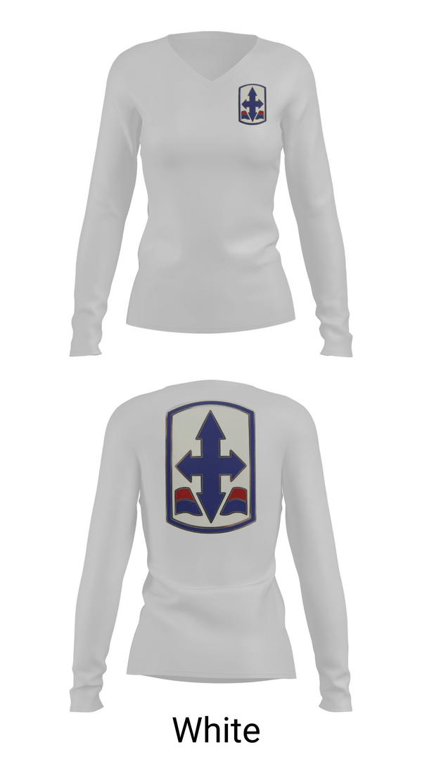 Womens Long Sleeve Vneck Shirt, 1/487th FA BN, Army, Teamtime, Team time, sublimation, custom sports apparel, team uniforms, spirit wear, spiritwear, sports uniforms, custom shirts, team store, custom team store, fundraiser sports, apparel fundraiser