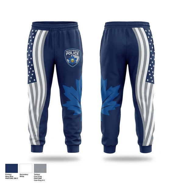 Sweatpants, Maple Heights Police Department, Police, Teamtime, Team time, sublimation, custom sports apparel, team uniforms, spirit wear, spiritwear, sports uniforms, custom shirts, team store, custom team store, fundraiser sports, apparel fundraiser