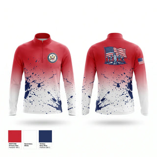 Quarter Zip Jacket, VFW post 10420, , Teamtime, Team time, sublimation, custom sports apparel, team uniforms, spirit wear, spiritwear, sports uniforms, custom shirts, team store, custom team store, fundraiser sports, apparel fundraiser