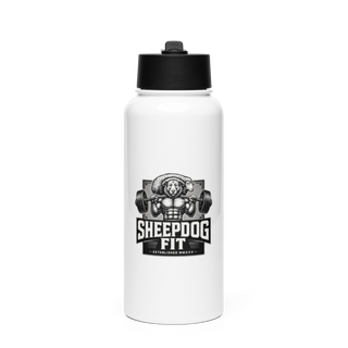 SheepDogFit 61689177 Stainless Steel Water Bottle with a Straw Lid