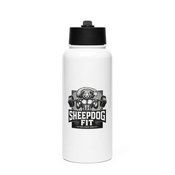 SheepDogFit 61689177 Stainless Steel Water Bottle with a Straw Lid