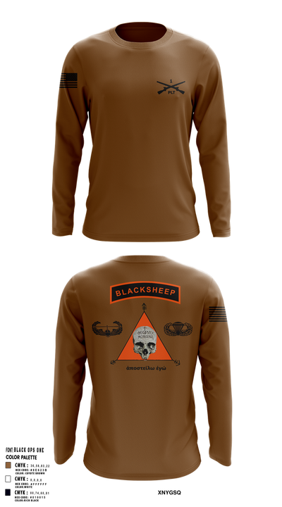 1st PLT B Co 1-173IN 18514147 Long Sleeve Performance Shirt 26