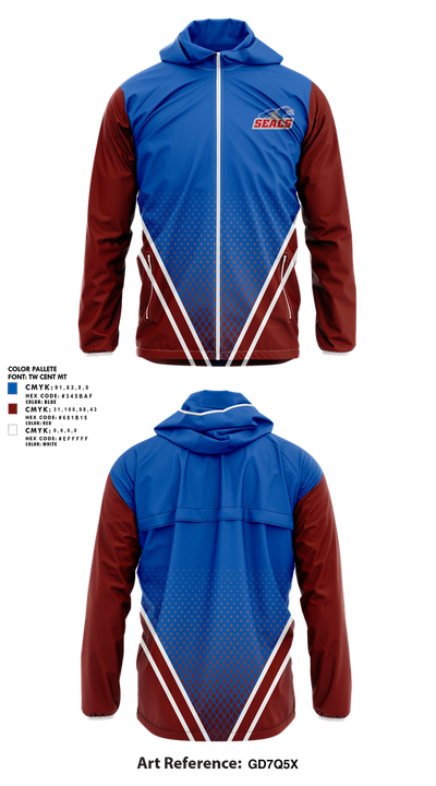 Selinsgrove Area Youth Football League 93398584 Windbreaker - 2