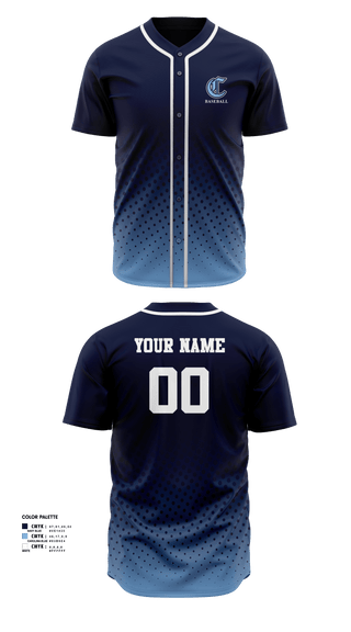 Full Button Baseball Jersey, Bishop Canevin, Baseball, Teamtime, Team time, sublimation, custom sports apparel, team uniforms, spirit wear, spiritwear, sports uniforms, custom shirts, team store, custom team store, fundraiser sports, apparel fundraiser