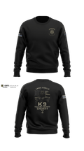 Tulare County Sheriff K-9 Unit 40350451 Crew Neck Sweatshirt - 100