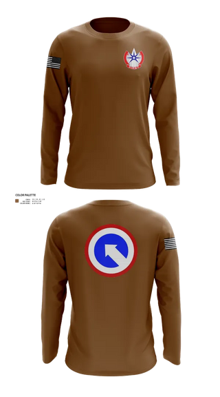 Long Sleeve Performance Shirt, 1st Theater Sustainment Command, Army, Teamtime, Team time, sublimation, custom sports apparel, team uniforms, spirit wear, spiritwear, sports uniforms, custom shirts, team store, custom team store, fundraiser sports, apparel fundraiser