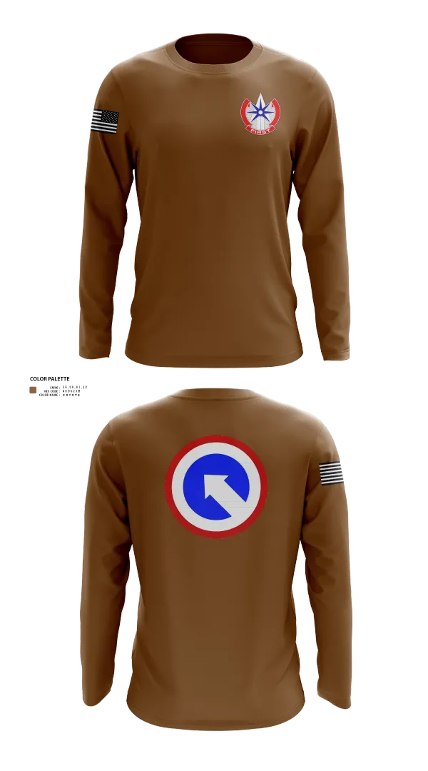 Long Sleeve Performance Shirt, 1st Theater Sustainment Command, Army, Teamtime, Team time, sublimation, custom sports apparel, team uniforms, spirit wear, spiritwear, sports uniforms, custom shirts, team store, custom team store, fundraiser sports, apparel fundraiser