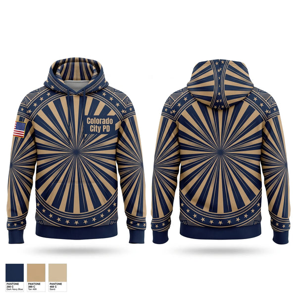 Hoodie, Colorado City PD, Police, Teamtime, Team time, sublimation, custom sports apparel, team uniforms, spirit wear, spiritwear, sports uniforms, custom shirts, team store, custom team store, fundraiser sports, apparel fundraiser