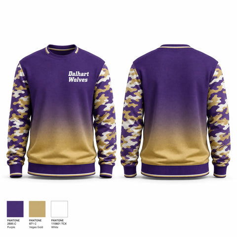 Crew Neck Sweatshirt, Dalhart Wolves, Baseball, Teamtime, Team time, sublimation, custom sports apparel, team uniforms, spirit wear, spiritwear, sports uniforms, custom shirts, team store, custom team store, fundraiser sports, apparel fundraiser