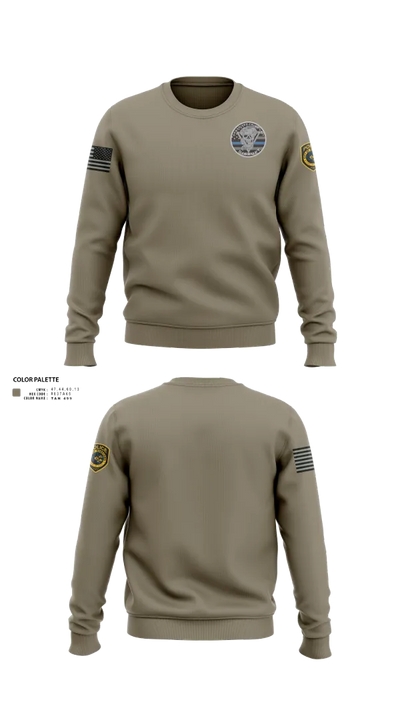 Robstown Police Department Narcotics Division Crew Neck Sweatshirt - 61