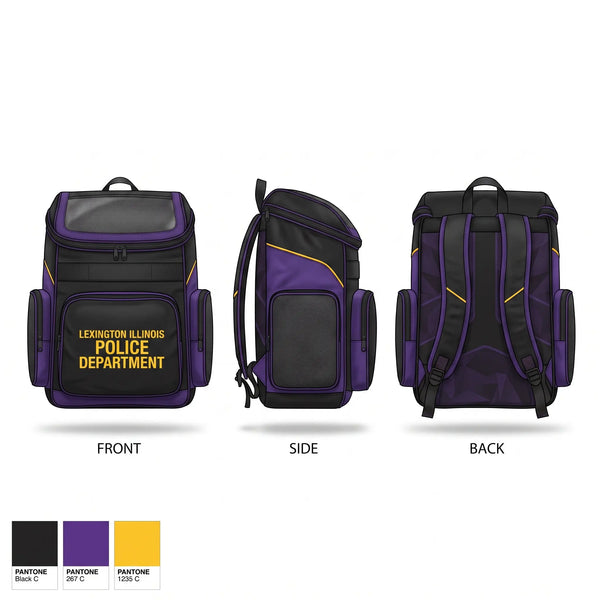 Gear Bag, Lexington Illinois Police Department, Police, Teamtime, Team time, sublimation, custom sports apparel, team uniforms, spirit wear, spiritwear, sports uniforms, custom shirts, team store, custom team store, fundraiser sports, apparel fundraiser