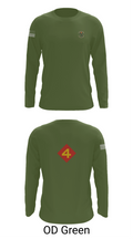 14th Marine regiment 4th Marine corps division 57481844 Long Sleeve Performance Shirt 46