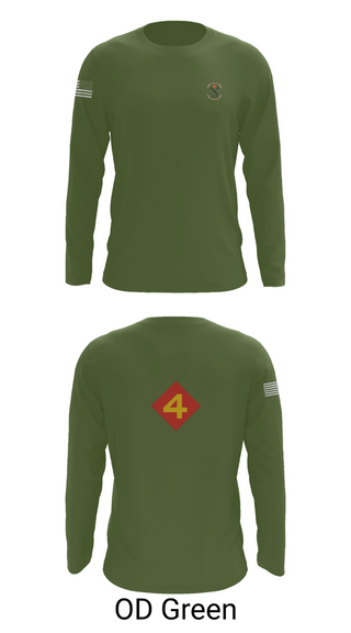 Long Sleeve Performance Shirt, 14th Marine regiment 4th Marine corps division, , Teamtime, Team time, sublimation, custom sports apparel, team uniforms, spirit wear, spiritwear, sports uniforms, custom shirts, team store, custom team store, fundraiser sports, apparel fundraiser