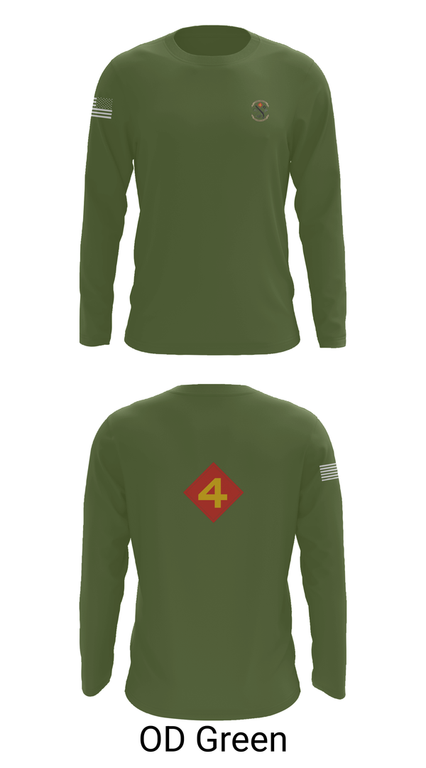Long Sleeve Performance Shirt, 14th Marine regiment 4th Marine corps division, , Teamtime, Team time, sublimation, custom sports apparel, team uniforms, spirit wear, spiritwear, sports uniforms, custom shirts, team store, custom team store, fundraiser sports, apparel fundraiser