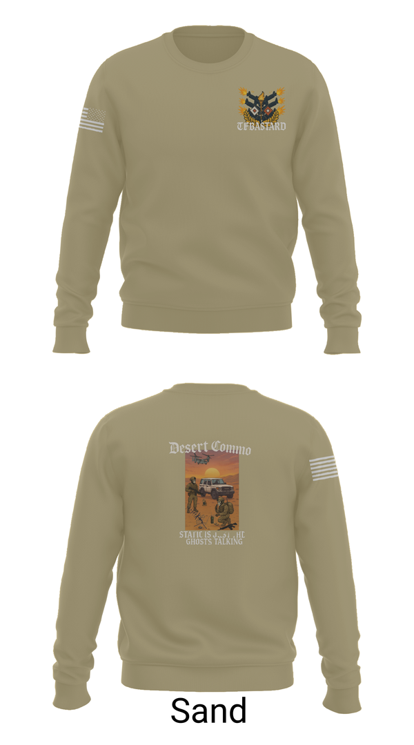 Crew Neck Sweatshirt, Task Force Bataan, , Teamtime, Team time, sublimation, custom sports apparel, team uniforms, spirit wear, spiritwear, sports uniforms, custom shirts, team store, custom team store, fundraiser sports, apparel fundraiser