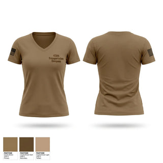 Womens Short Sleeve Vneck Shirt, 428th Transportation Company, Army, Teamtime, Team time, sublimation, custom sports apparel, team uniforms, spirit wear, spiritwear, sports uniforms, custom shirts, team store, custom team store, fundraiser sports, apparel fundraiser