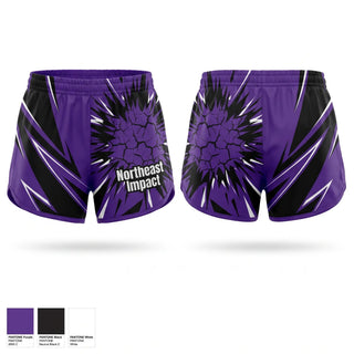 Womens Shorts, Northeast Impact, Softball, Teamtime, Team time, sublimation, custom sports apparel, team uniforms, spirit wear, spiritwear, sports uniforms, custom shirts, team store, custom team store, fundraiser sports, apparel fundraiser