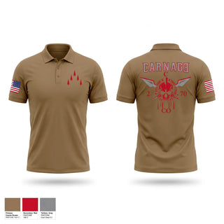 Short Sleeve Performance Polo, C-Co, 2-70, Army, Teamtime, Team time, sublimation, custom sports apparel, team uniforms, spirit wear, spiritwear, sports uniforms, custom shirts, team store, custom team store, fundraiser sports, apparel fundraiser