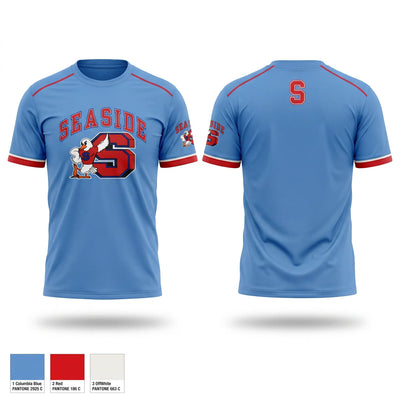Seaside seagulls Short Sleeve Performance Shirt - 1