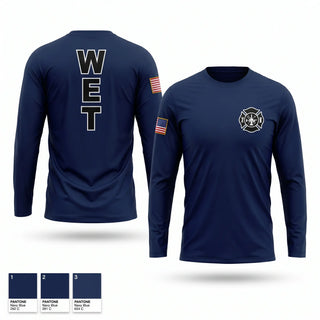 Long Sleeve Performance Shirt, Wayne Twp / Grass Creek Fire Dept, Fire Department, Teamtime, Team time, sublimation, custom sports apparel, team uniforms, spirit wear, spiritwear, sports uniforms, custom shirts, team store, custom team store, fundraiser sports, apparel fundraiser
