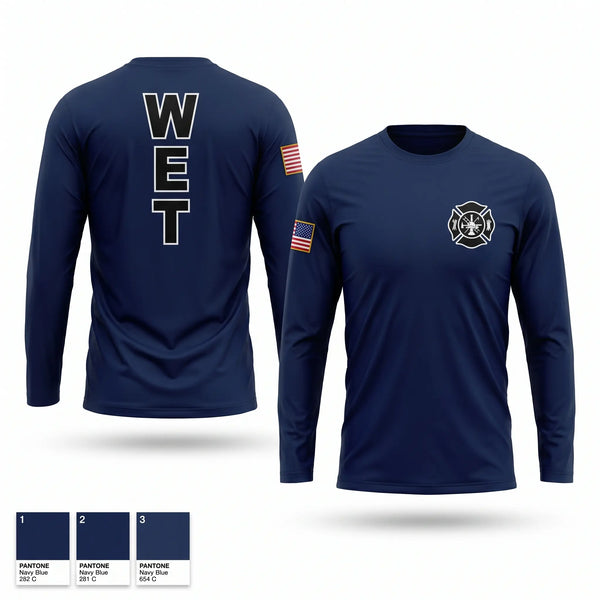 Long Sleeve Performance Shirt, Wayne Twp / Grass Creek Fire Dept, Fire Department, Teamtime, Team time, sublimation, custom sports apparel, team uniforms, spirit wear, spiritwear, sports uniforms, custom shirts, team store, custom team store, fundraiser sports, apparel fundraiser
