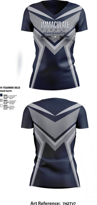 Womens Short Sleeve Vneck Shirt, Immaculate Cheer, Cheer, Teamtime, Team time, sublimation, custom sports apparel, team uniforms, spirit wear, spiritwear, sports uniforms, custom shirts, team store, custom team store, fundraiser sports, apparel fundraiser