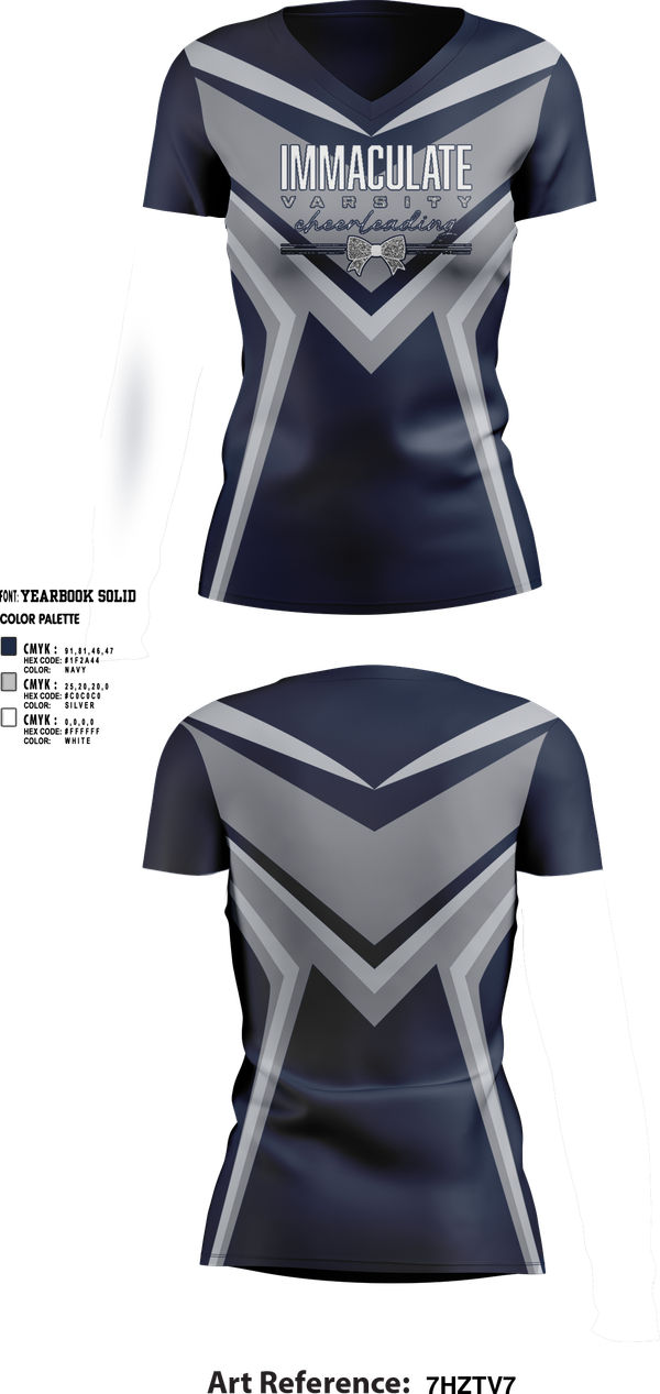 Womens Short Sleeve Vneck Shirt, Immaculate Cheer, Cheer, Teamtime, Team time, sublimation, custom sports apparel, team uniforms, spirit wear, spiritwear, sports uniforms, custom shirts, team store, custom team store, fundraiser sports, apparel fundraiser