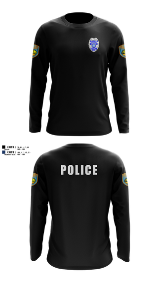 Long Sleeve Performance Shirt, team name, Police, Teamtime, Team time, sublimation, custom sports apparel, team uniforms, spirit wear, spiritwear, sports uniforms, custom shirts, team store, custom team store, fundraiser sports, apparel fundraiser