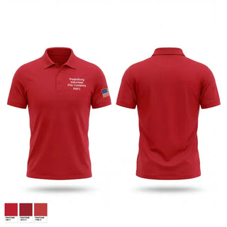 Short Sleeve Performance Polo, Petersburg Volunteer Fire Company, Fire Department, Teamtime, Team time, sublimation, custom sports apparel, team uniforms, spirit wear, spiritwear, sports uniforms, custom shirts, team store, custom team store, fundraiser sports, apparel fundraiser