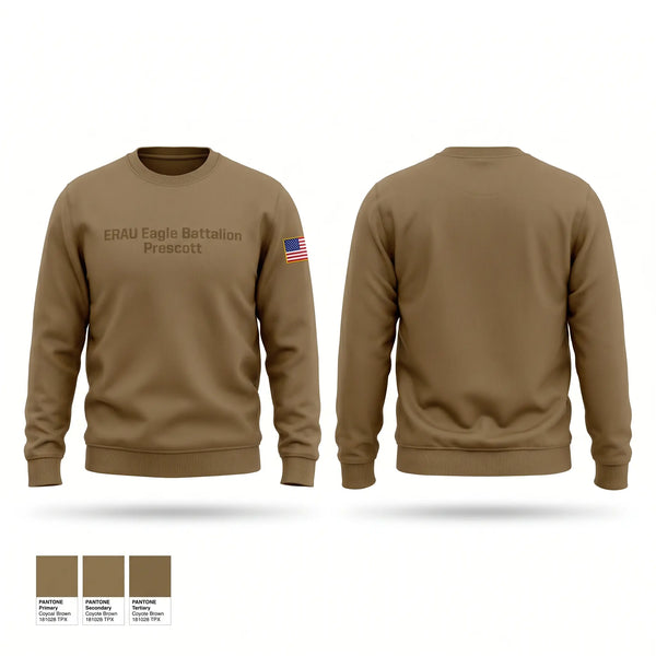Crew Neck Sweatshirt, ERAU Eagle Battalion Prescott, Army, Teamtime, Team time, sublimation, custom sports apparel, team uniforms, spirit wear, spiritwear, sports uniforms, custom shirts, team store, custom team store, fundraiser sports, apparel fundraiser