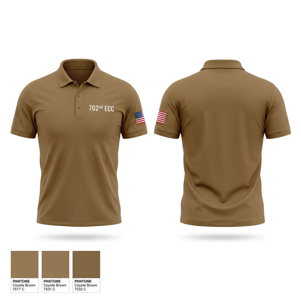 Short Sleeve Performance Polo, 702nd ECC, Army, Teamtime, Team time, sublimation, custom sports apparel, team uniforms, spirit wear, spiritwear, sports uniforms, custom shirts, team store, custom team store, fundraiser sports, apparel fundraiser