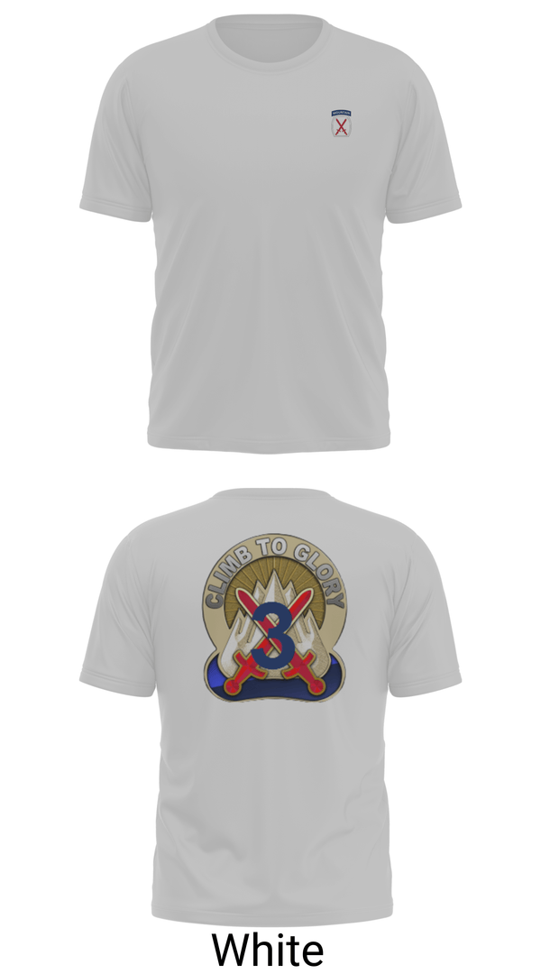 Short Sleeve Performance Shirt, 3rd Brigade, 10th Mountain Division, Army, Teamtime, Team time, sublimation, custom sports apparel, team uniforms, spirit wear, spiritwear, sports uniforms, custom shirts, team store, custom team store, fundraiser sports, apparel fundraiser