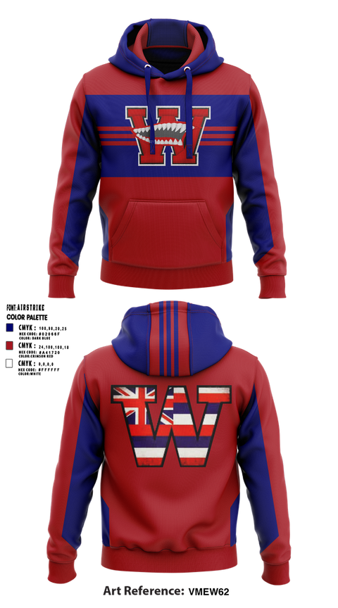 Hoodie, Waianae Je. Seariders, , Teamtime, Team time, sublimation, custom sports apparel, team uniforms, spirit wear, spiritwear, sports uniforms, custom shirts, team store, custom team store, fundraiser sports, apparel fundraiser